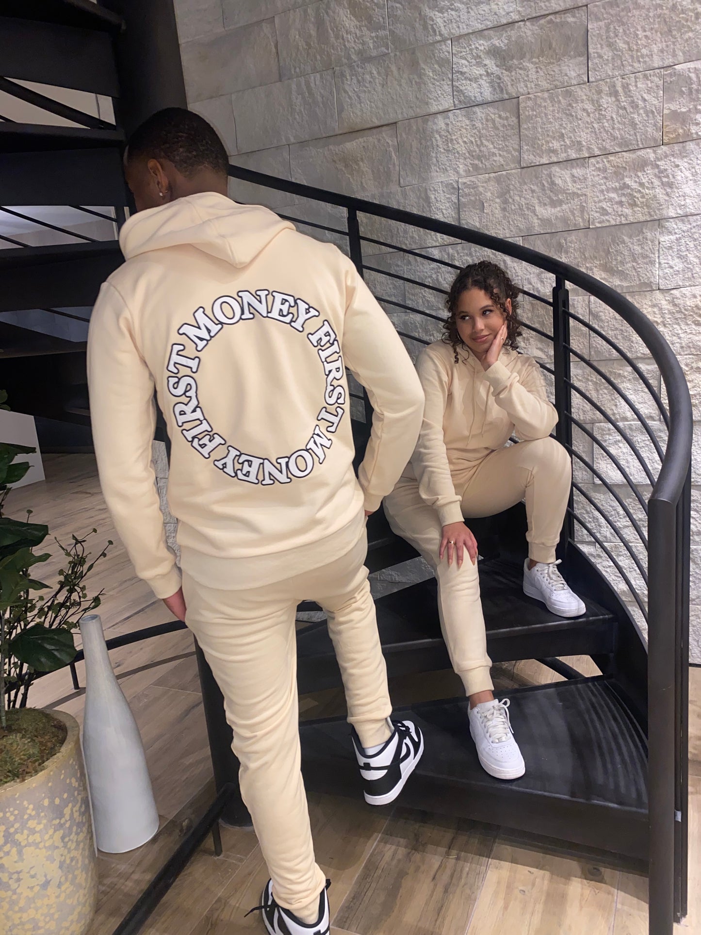 Cremé Embroidered Hooded Tracksuit
